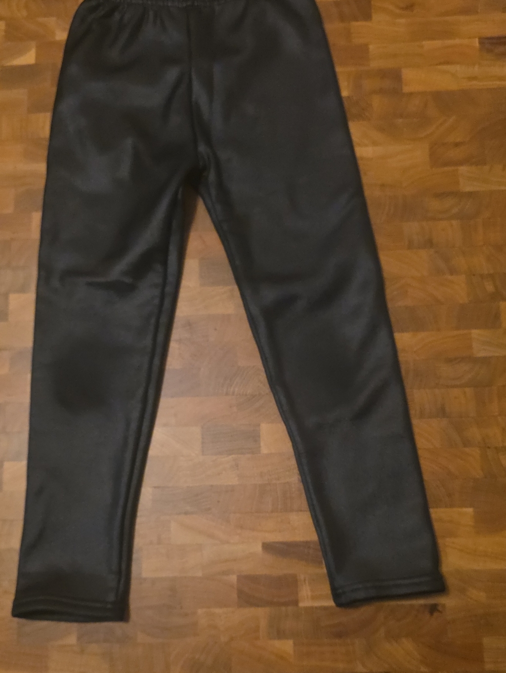 10 /$10 Black Faux Leather Kids Leggings